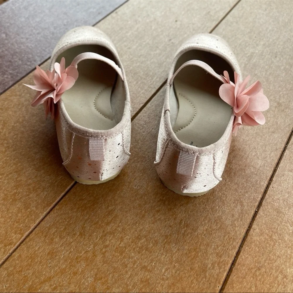 Cat & Jack Pink Kids Shoes with Flower Accent